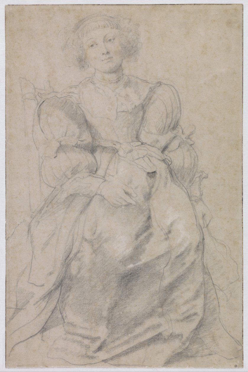 Portrett av Hélène Fourment, ca. 1630-1631 av Peter Paul Rubens