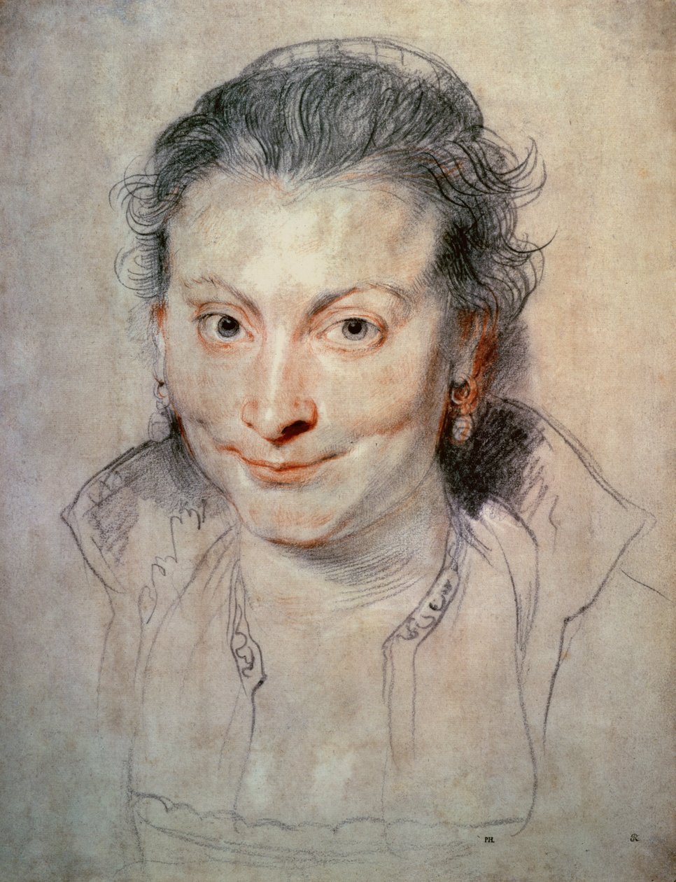 Portrett av Isabella Brandt (tegning) av Peter Paul Rubens