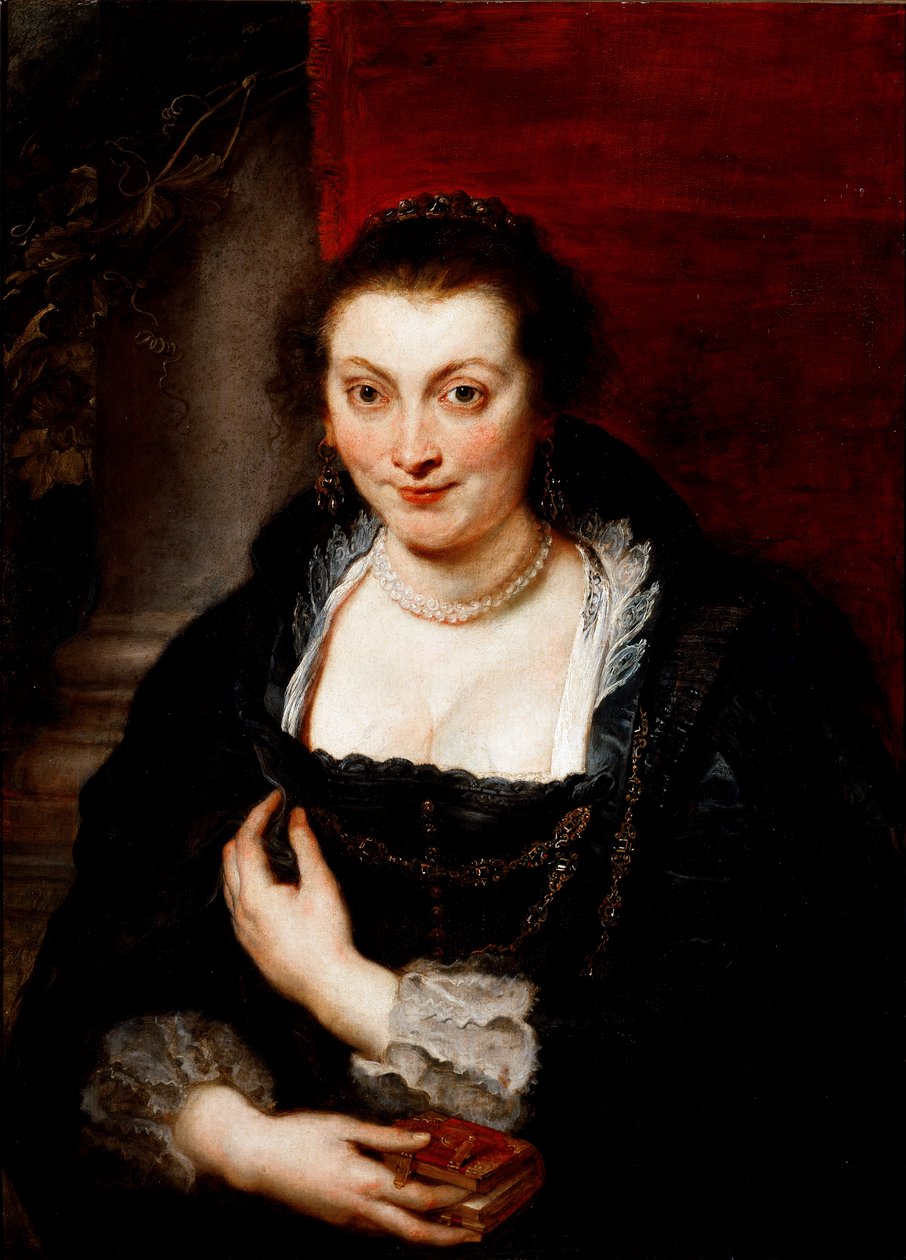 Portrett av Isabella Brandt, kone til maleren Maleri av Peter Paul (Pierre-Paul) Rubens (eller Peter Paul eller Petrus Paulus) (1577-1640) 1620 ca. Sol. 86x62 cm Firenze, Galleria degli Uffizi (kontorer) av Peter Paul Rubens