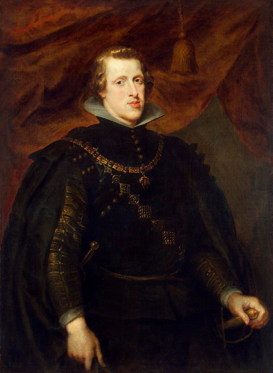 Portrett av kong Filip IV av Spania, av de spanske Nederlandene og kongen av Portugal, c1628-1629 av Peter Paul Rubens