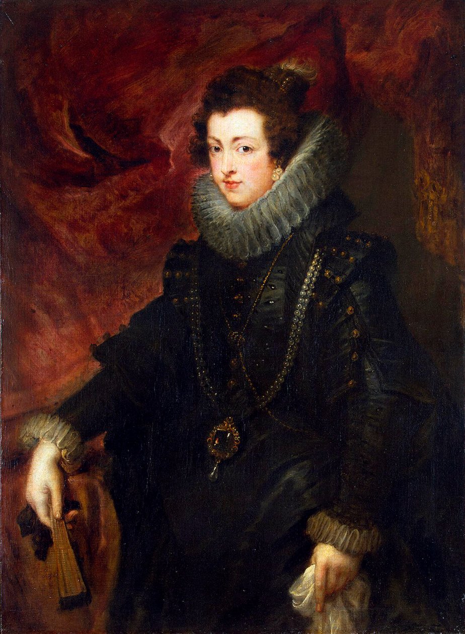 Portrett av dronning Elisabeth av Frankrike 1602-1644, dronningkonsort av Spania, c1628-1629 av Peter Paul Rubens