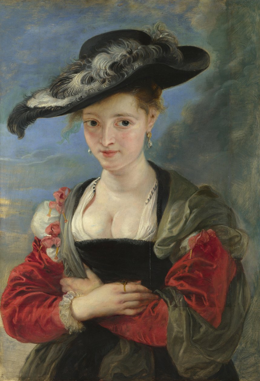 Portrett av Susanna Lunden Stråhatten, 1622-1625 av Peter Paul Rubens