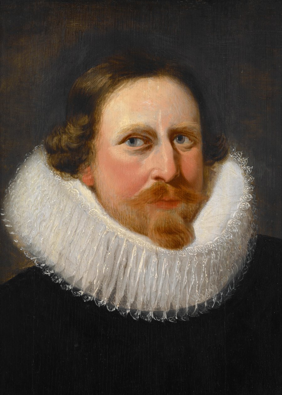 Portrett av en mann med pipekrage av Peter Paul Rubens