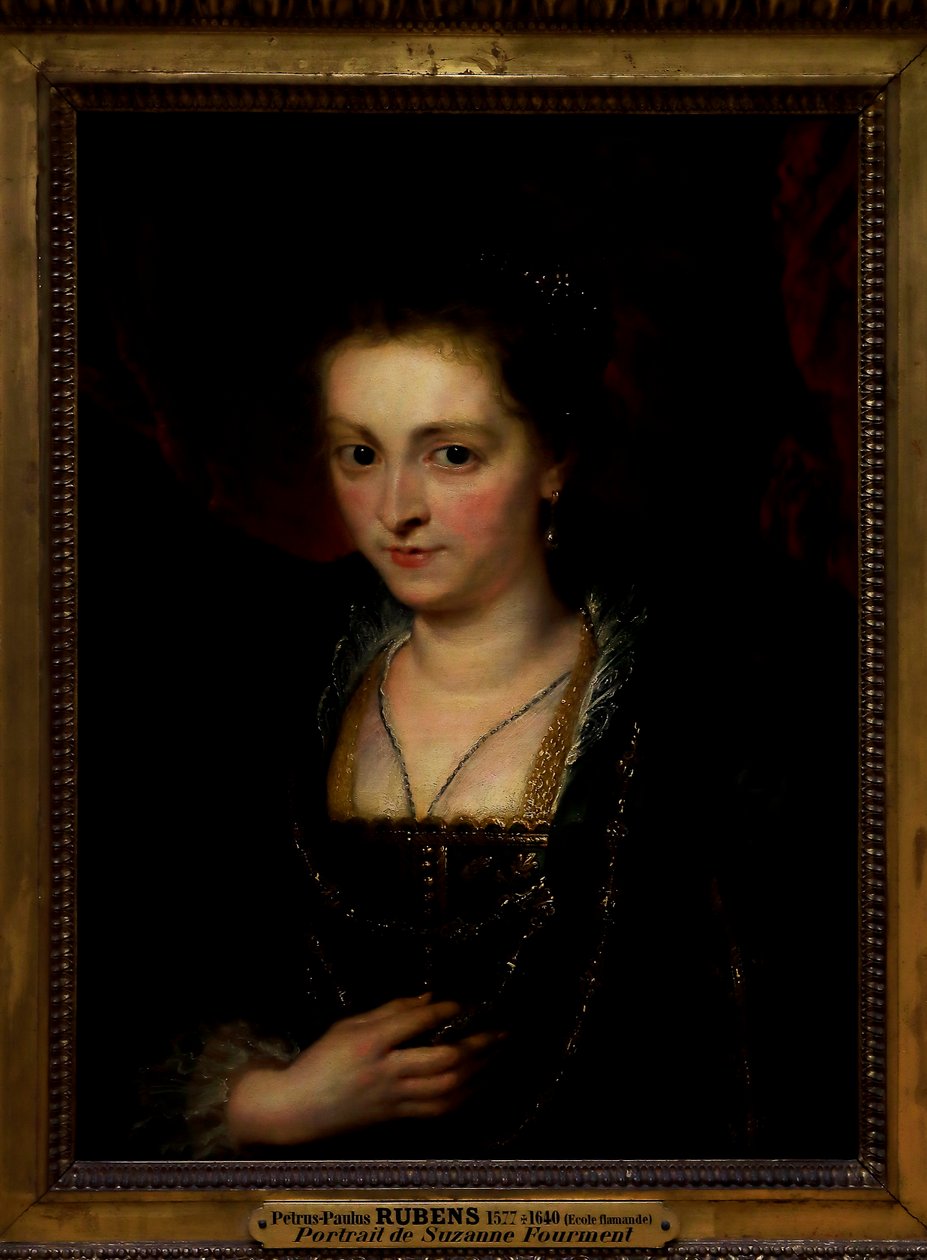 Portrett av en kvinne. Portrett av Suzanna Fourment av Peter Paul Rubens