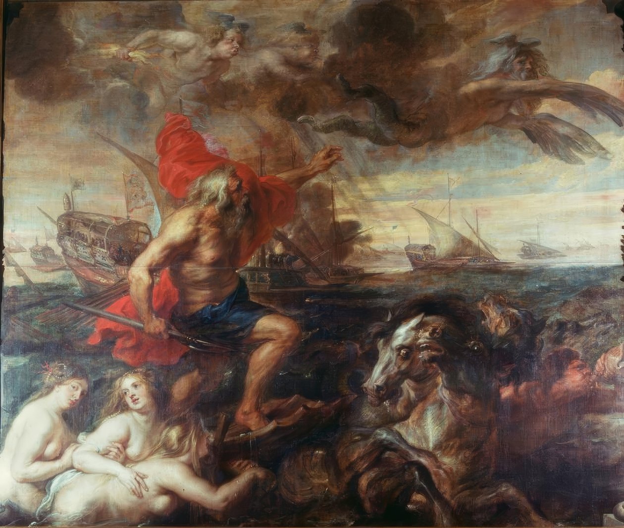 Quos ego! - Neptun, roer bølgene av Peter Paul Rubens