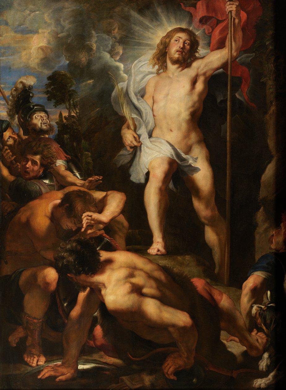 Kristi oppstandelse, ca. 1611-12 (olje på panel) av Peter Paul Rubens