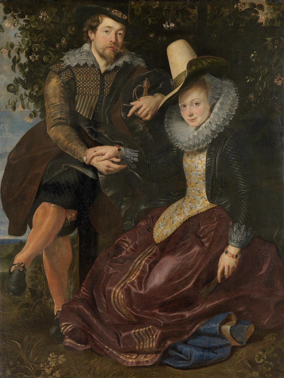 Rubens og Isabella Brant i kaprifollysthus av Peter Paul Rubens