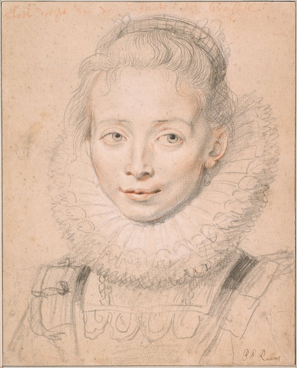 Rubens datter Clara Serena (Så kalt Maid of Honor of Infanta Isabella) c. 1623 av Peter Paul Rubens