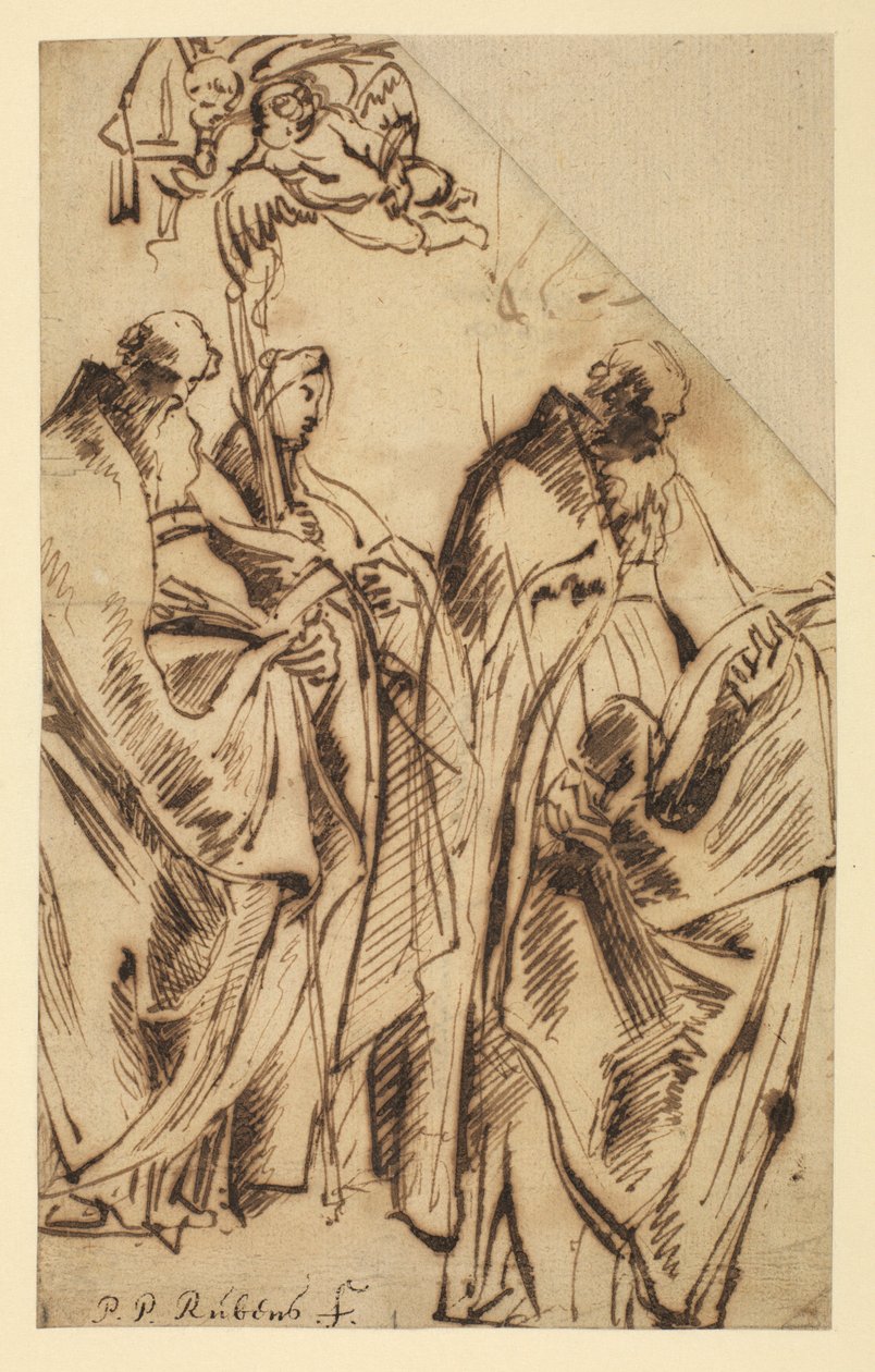 Saint Amandus og Saint Walpurga, ca. 1610 av Peter Paul Rubens