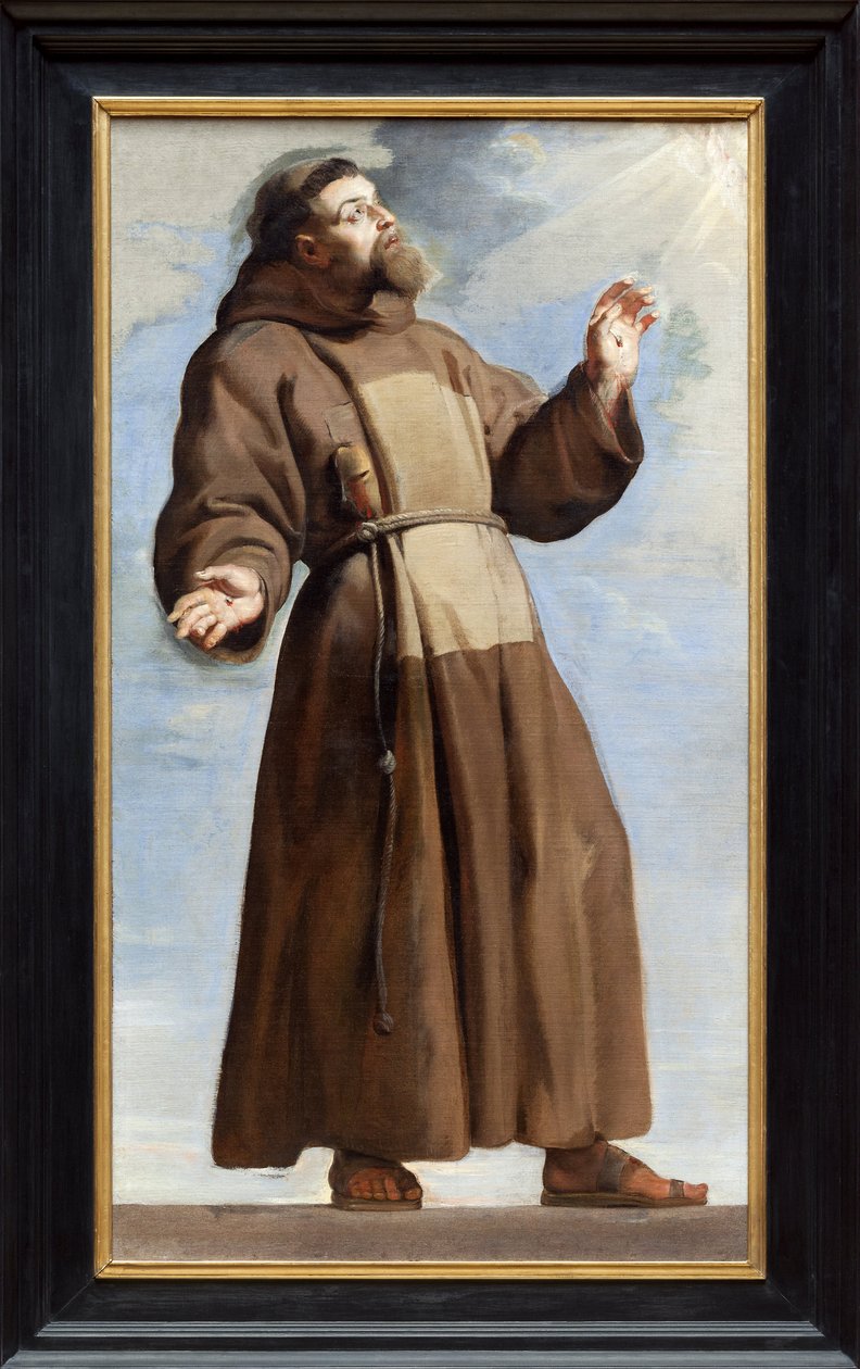 Saint Francois in Estasy (olje på lerret) av Peter Paul Rubens