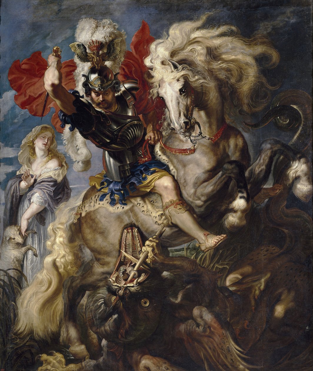 Saint George and the Dragon, 1606-1608 av Peter Paul Rubens