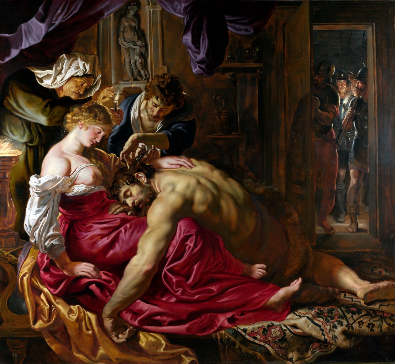 Samson og Delila, ca. 1610 av Peter Paul Rubens