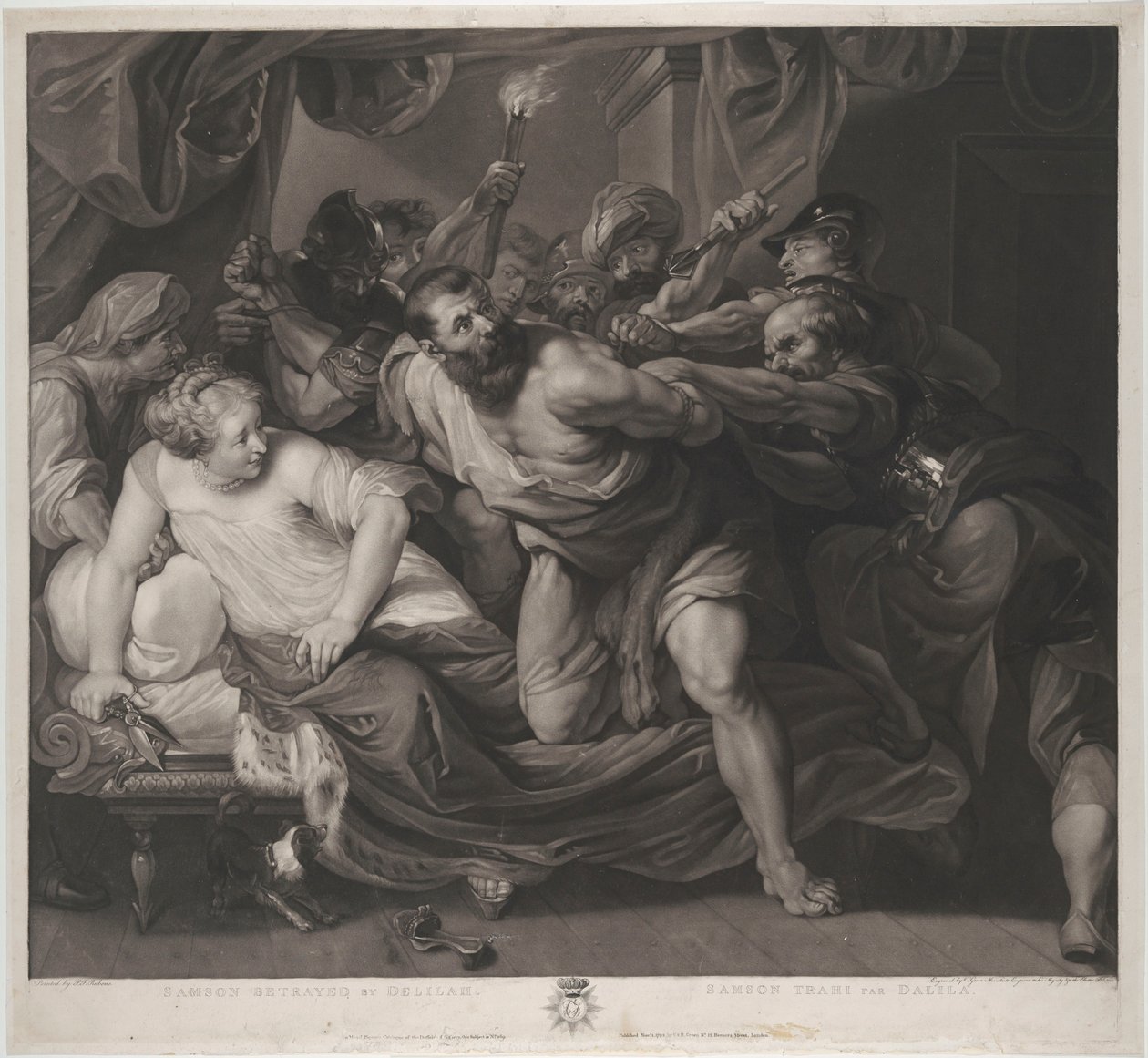 Samson tas til fange av Peter Paul Rubens