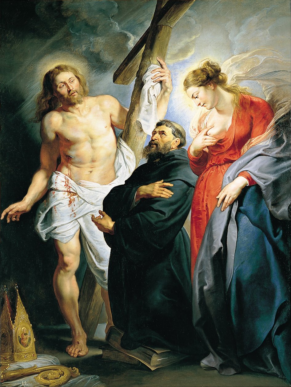 Saint Augustine mellom Kristus og Jomfruen av Peter Paul Rubens