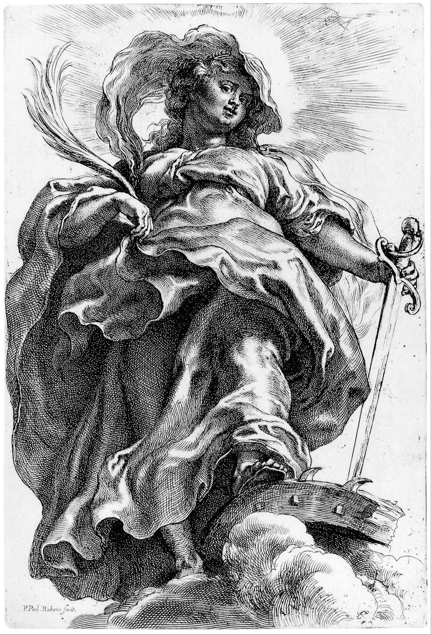 St. Katarina av Alexandria av Peter Paul Rubens