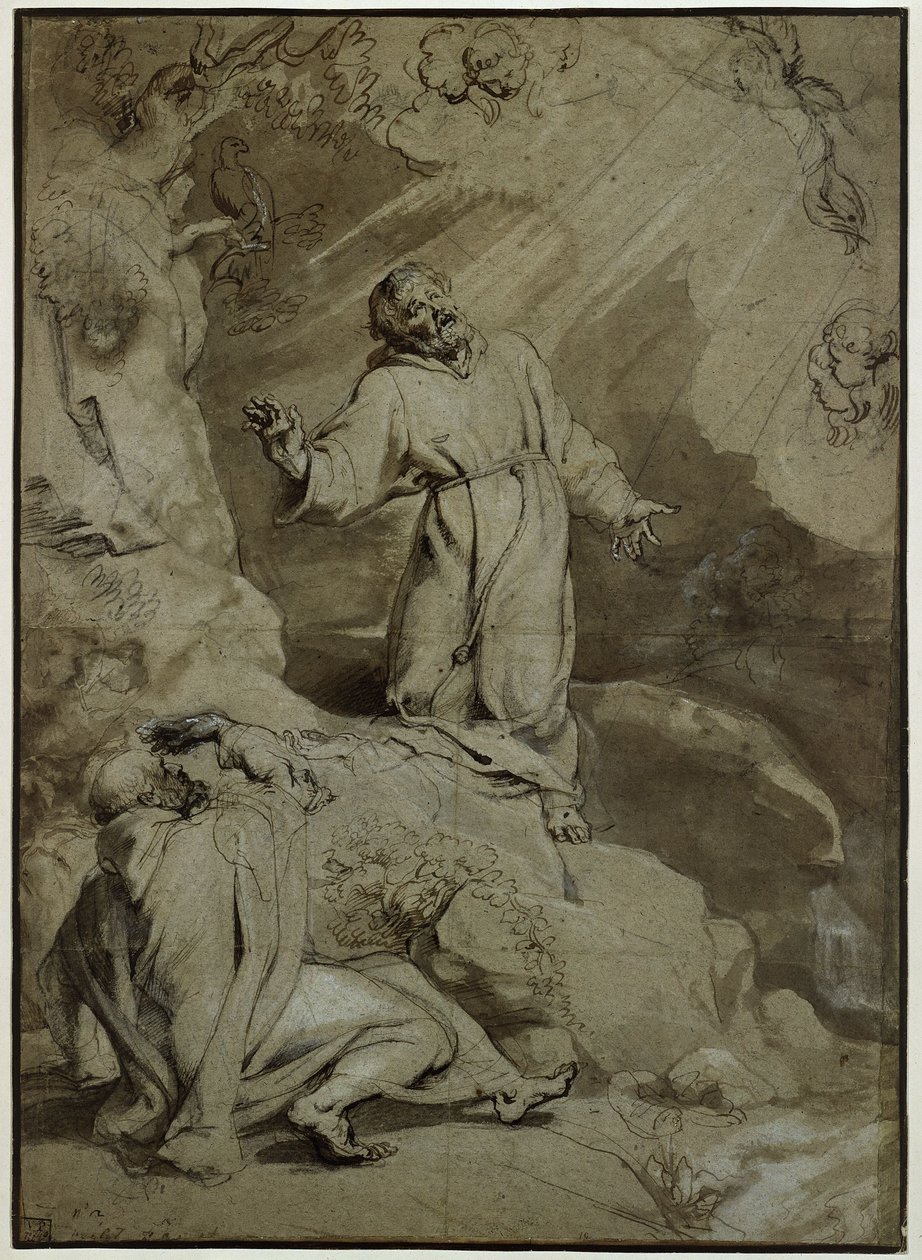 Stigmatiseringen av den hellige Frans av Assisi av Peter Paul Rubens