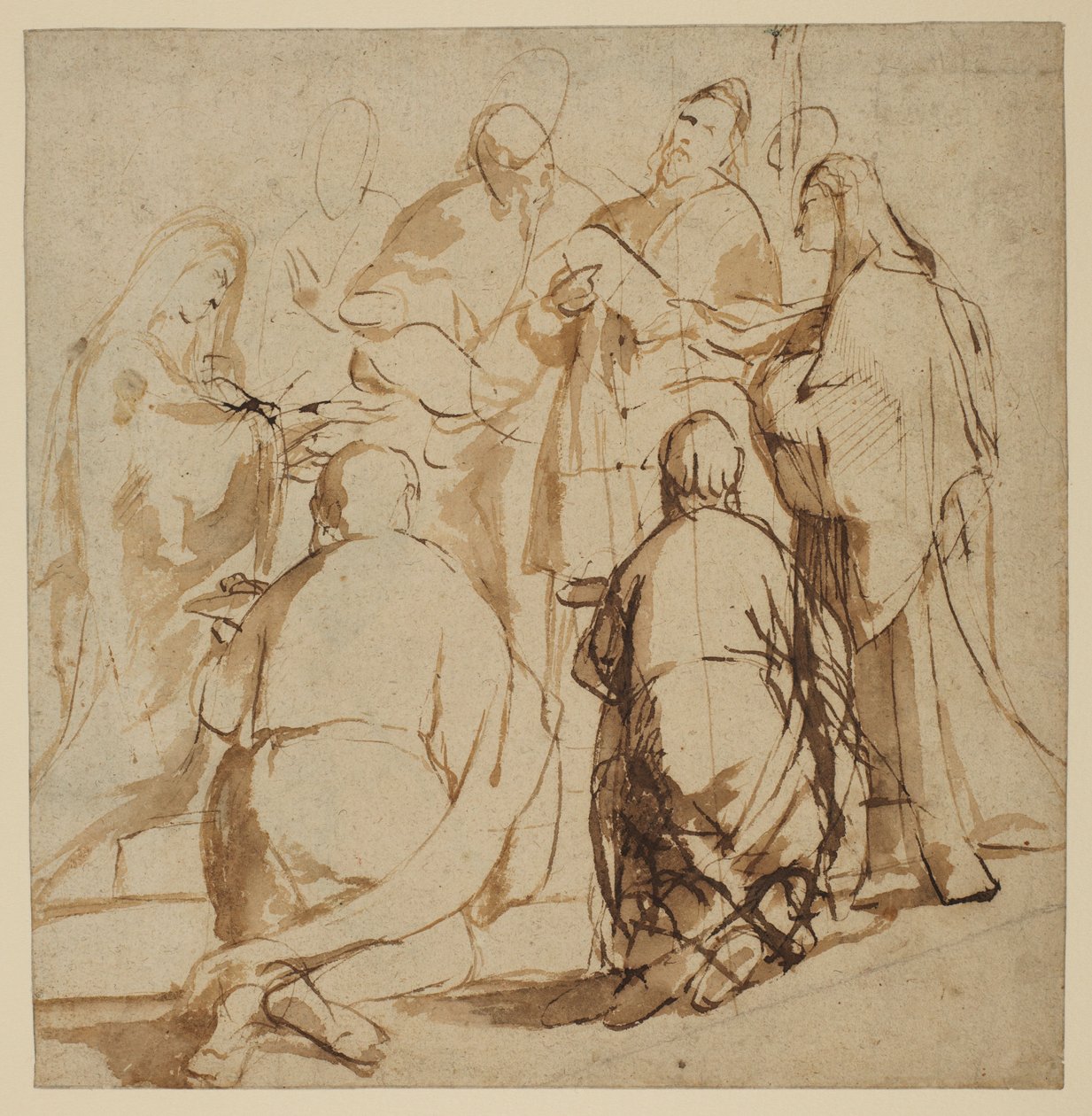 Studier til presentasjonen i tempelet av Peter Paul Rubens
