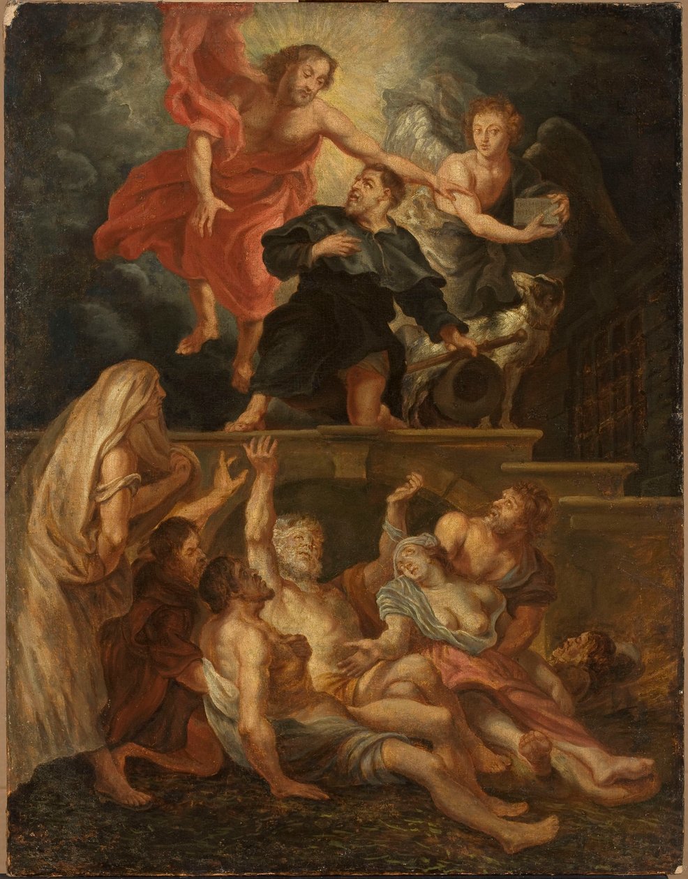 Sankt Rochus, skytshelgen for dem som er rammet av sykdom av Peter Paul Rubens