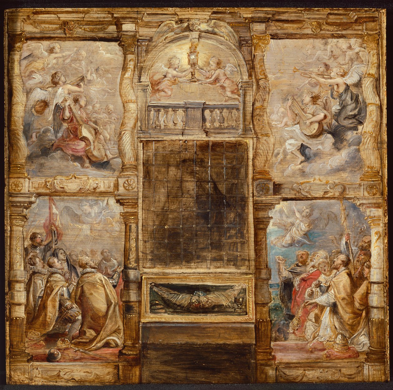 Tilbedelsen av eukaristien, ca. 1626. av Peter Paul Rubens