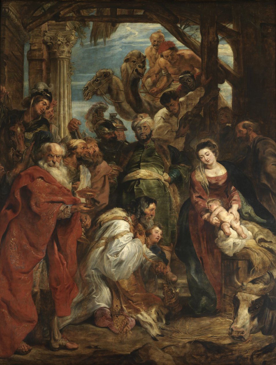 Tilbedelsen av magiene av Peter Paul Rubens