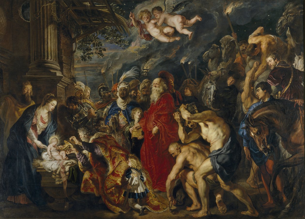 The Adoration of the Magi, 1610-1620-årene av Peter Paul Rubens