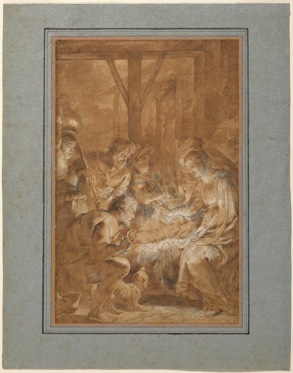 Die Anbetung der Hirten av Peter Paul Rubens