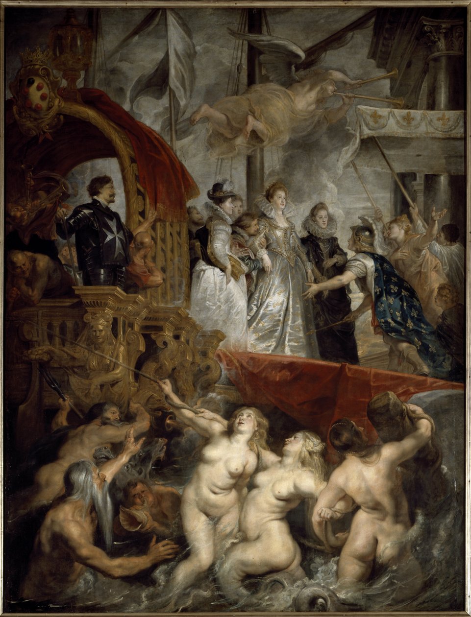 The Barkage of Mary of Medicis ved havnen i Marseille 3. november av Peter Paul Rubens