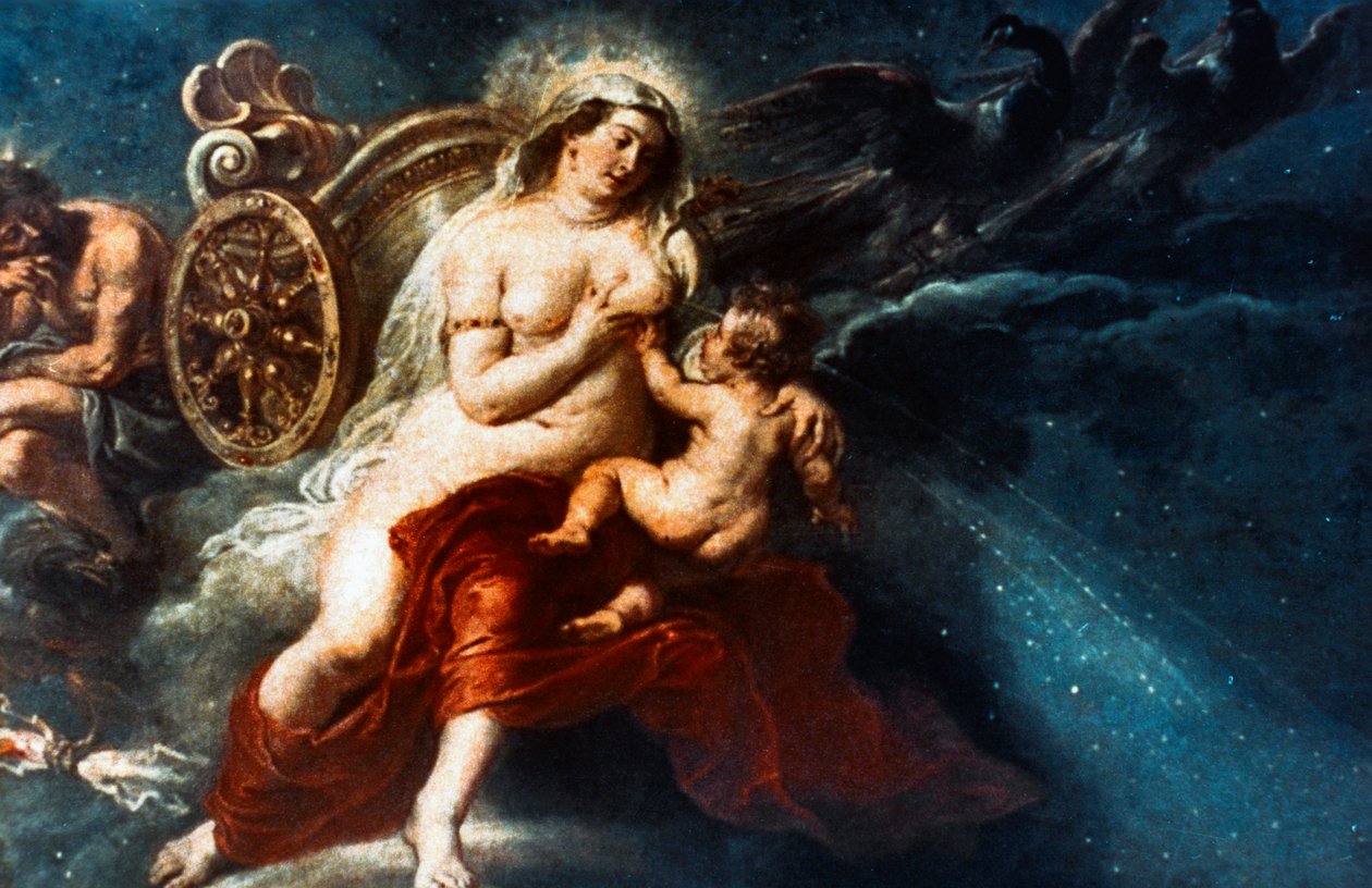 Melkeveiens fødsel, 1668 av Peter Paul Rubens