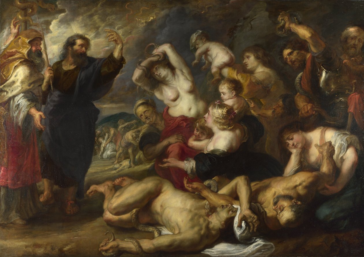 The Brazen Serpent, 1635-1640 av Peter Paul Rubens