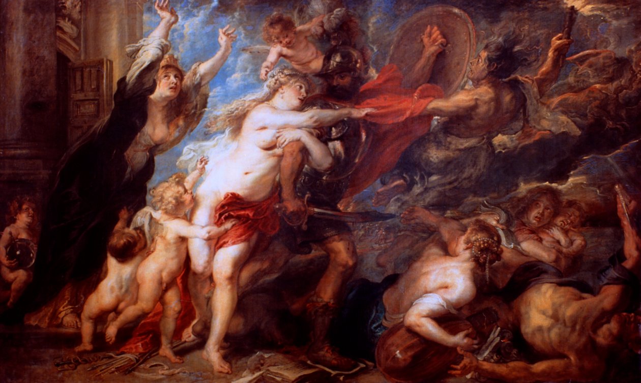 Konsekvensene av krigen, 1638 av Peter Paul Rubens