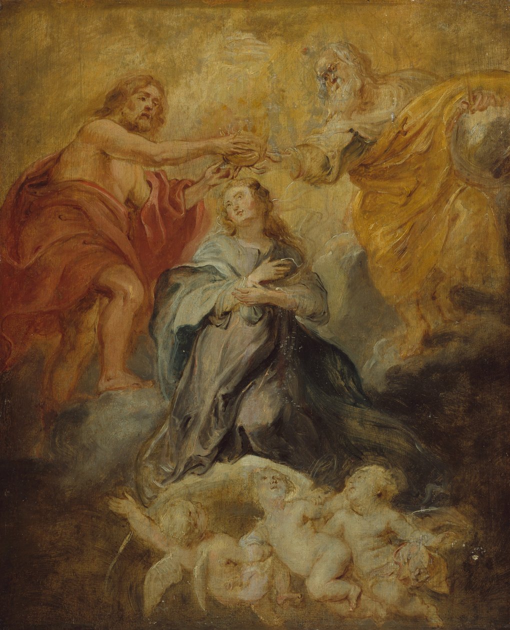 Jomfruens kroning, ca. 1632-33. av Peter Paul Rubens