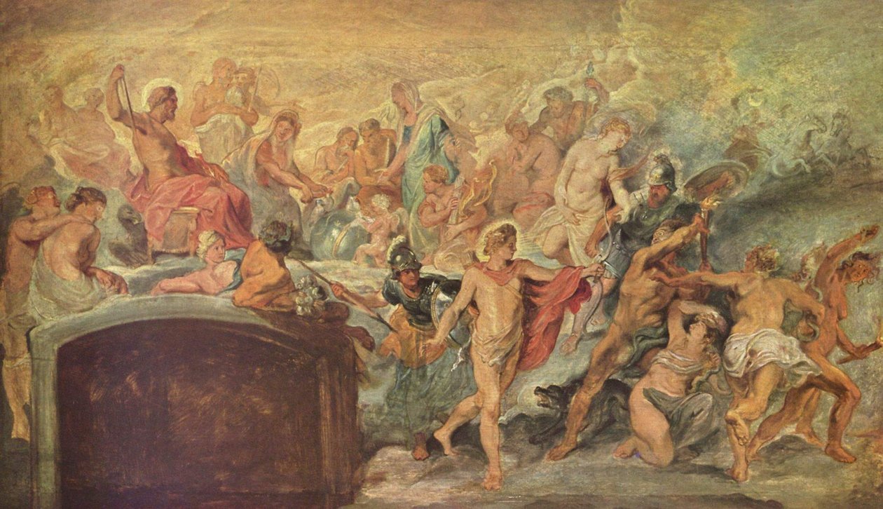 Gudenes råd (skisse til Medici-syklusen) nr. 14 av Peter Paul Rubens
