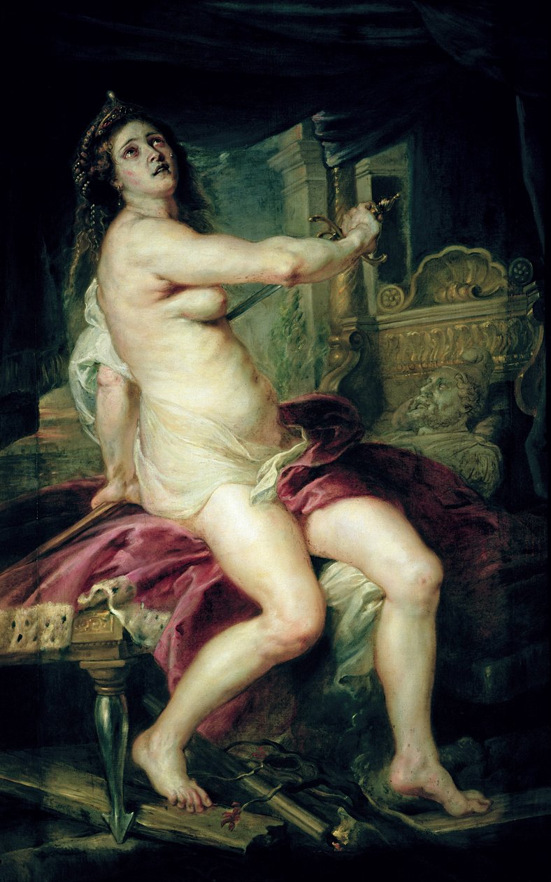 The Death of Dido (olje på lerret) av Peter Paul Rubens
