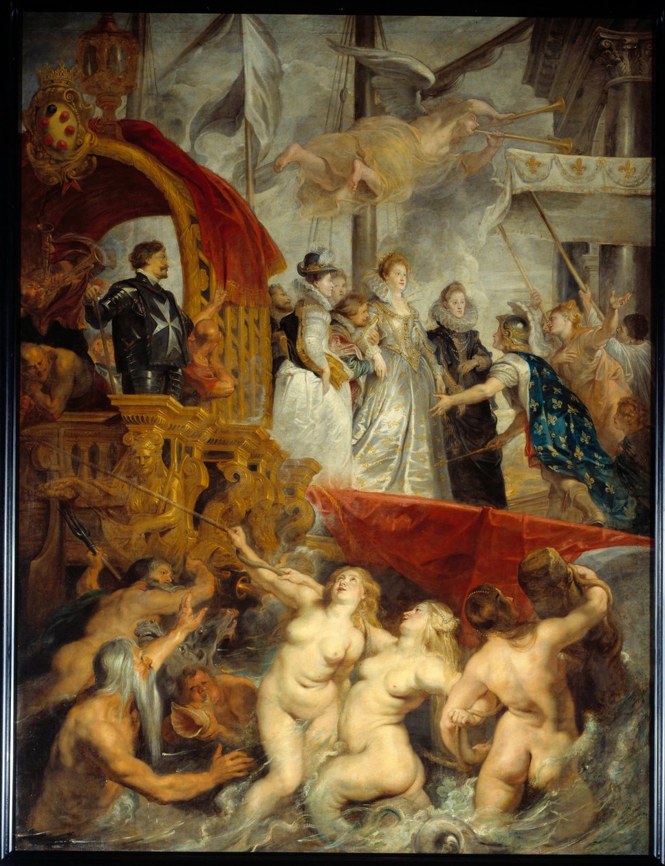 Barkingen til Marie de Medicis ved havnen i Marseille i november av Peter Paul Rubens