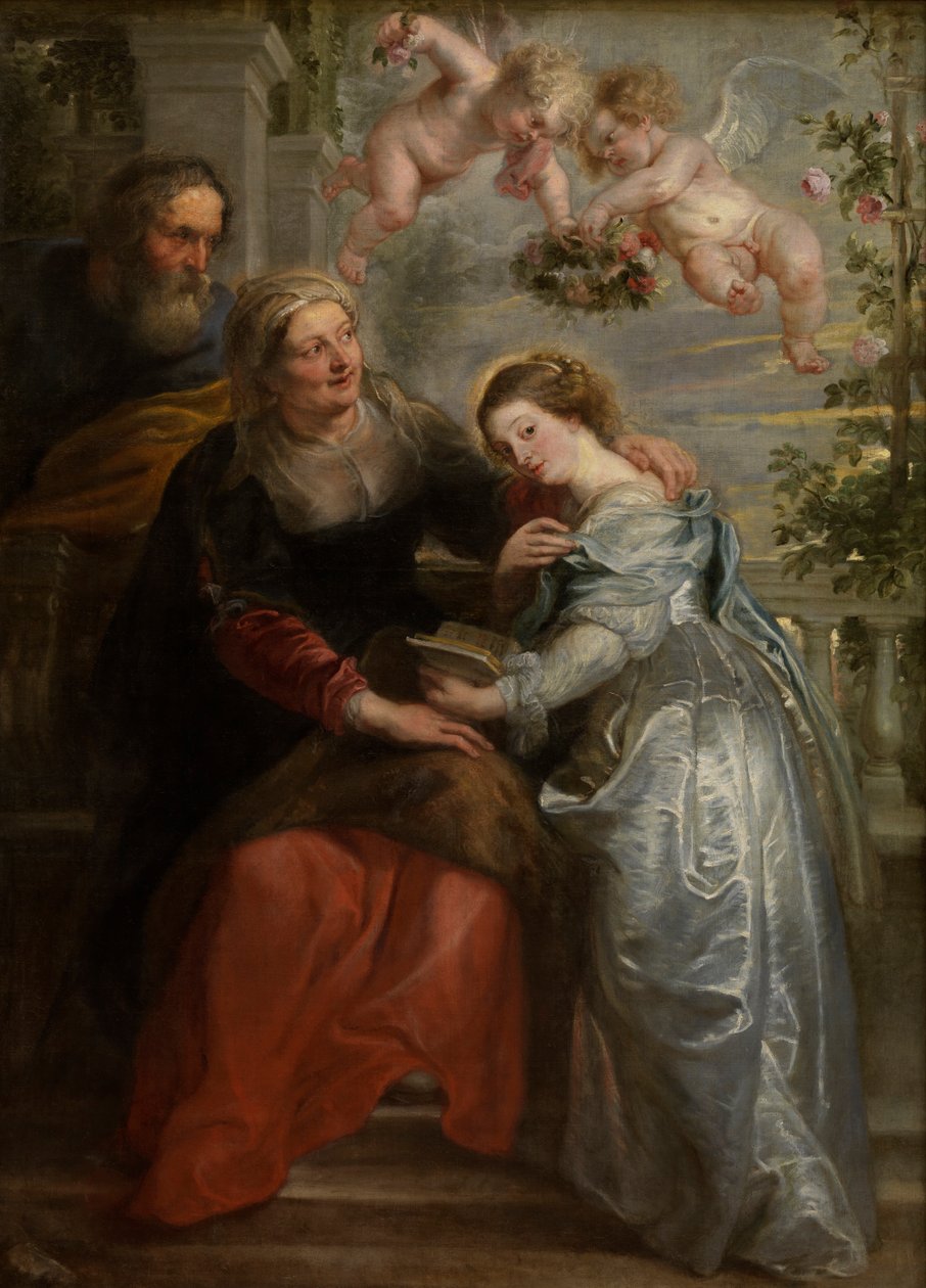 The Education of Mary, ca. 1630-35 (olje på lerret) av Peter Paul Rubens