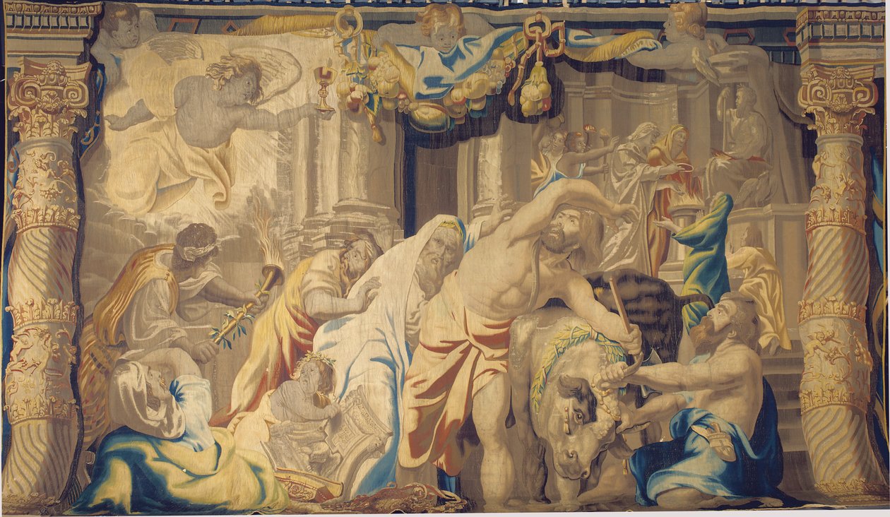 Eukaristien beseirer de hedenske ofringene, Brussel, andre halvdel av 1600-tallet av Peter Paul Rubens