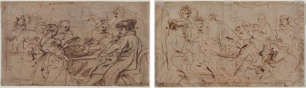 Festen til Herodes (recto) Tomyris med hodet til Kyros (verso) av Peter Paul Rubens