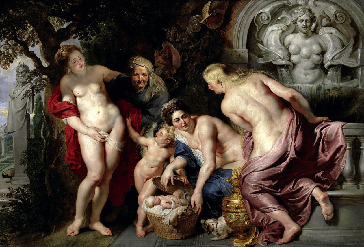 Funnet av barnet Erichthonius, ca. 1615. av Peter Paul Rubens