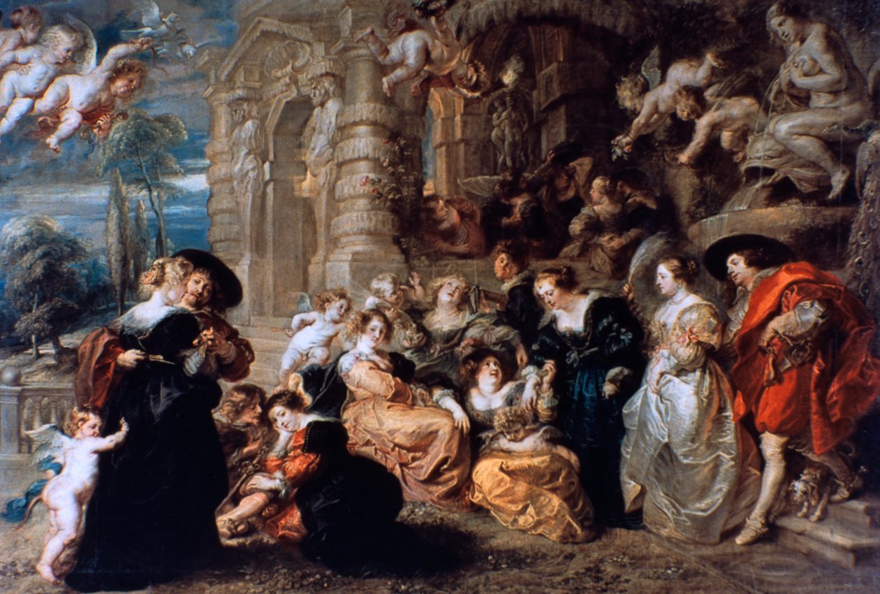 Kjærlighetens hage, c1630 av Peter Paul Rubens