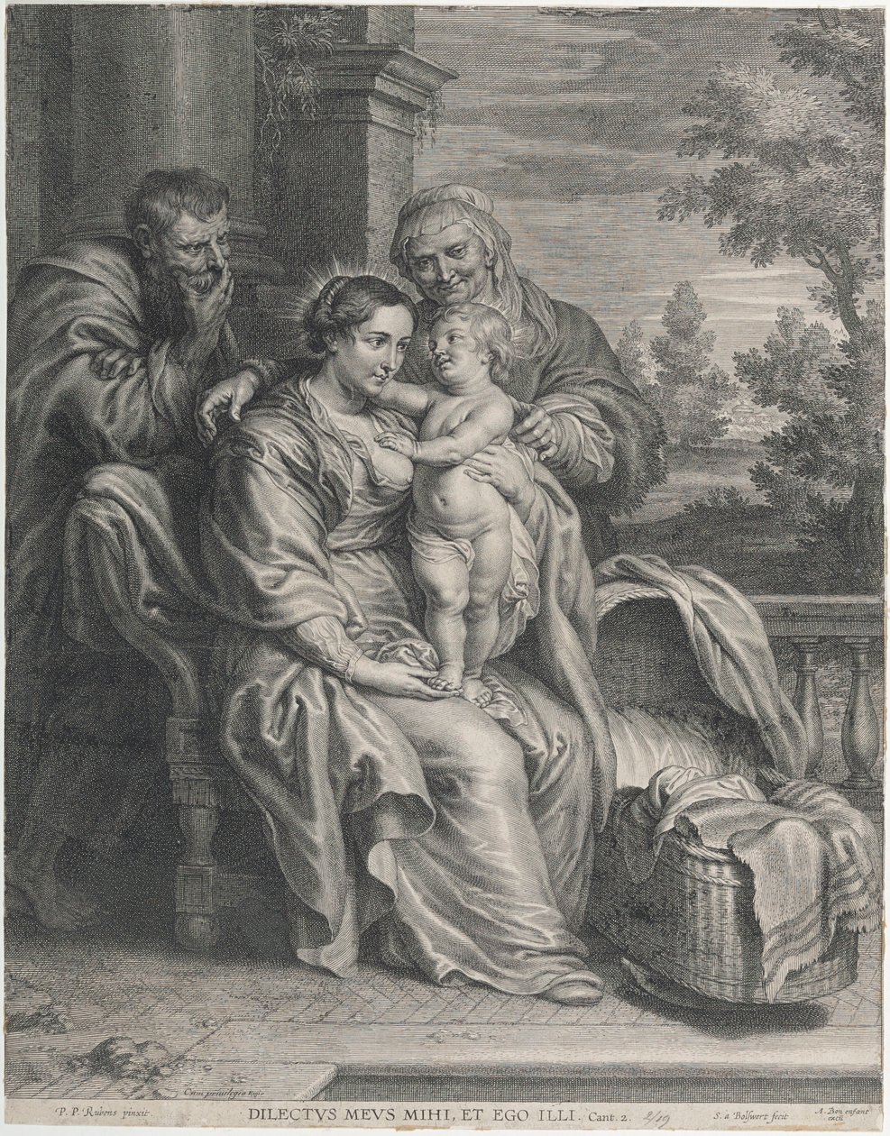 Den hellige familie med den hellige Anna av Peter Paul Rubens