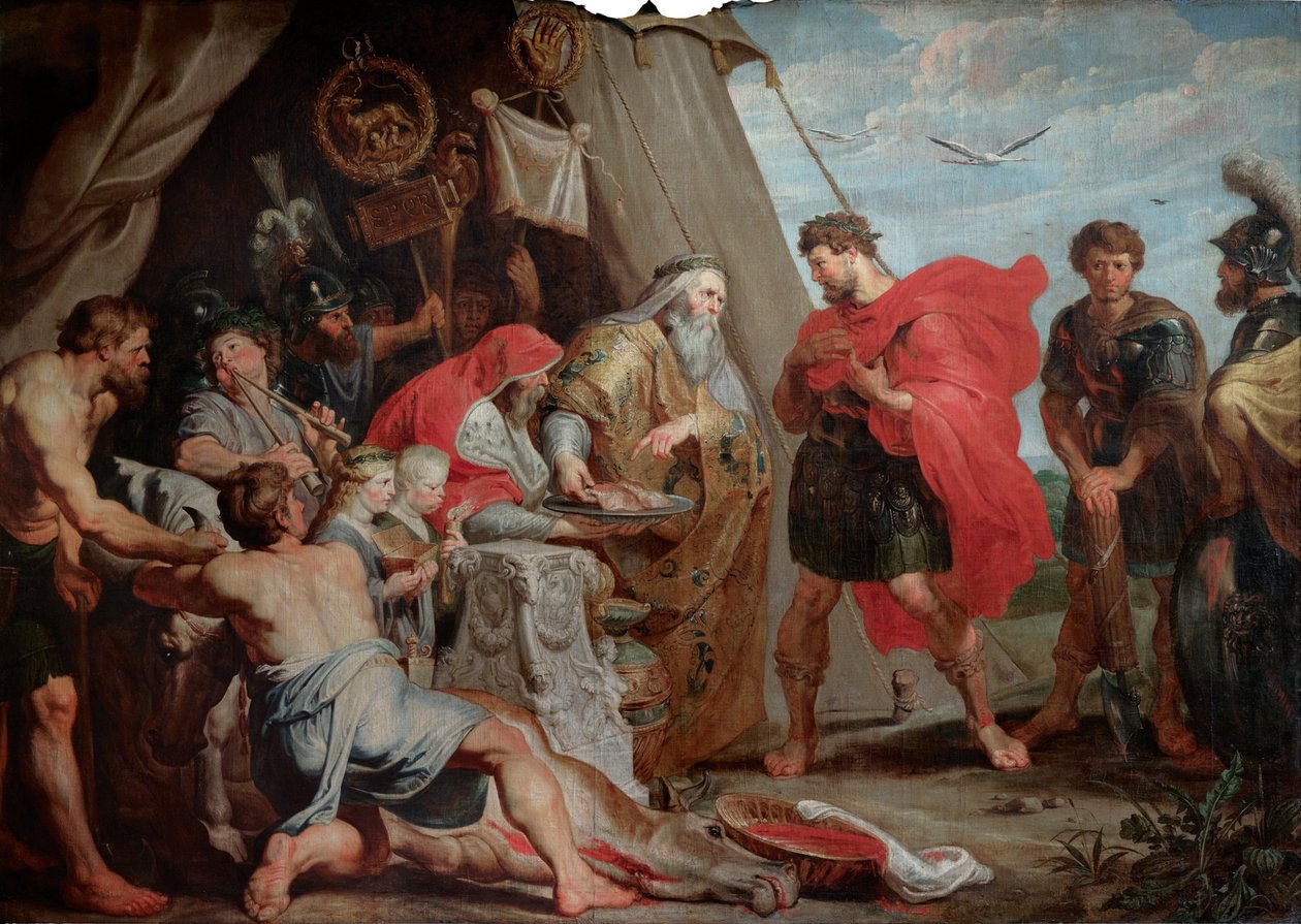Tolkningen av offeret av Peter Paul Rubens