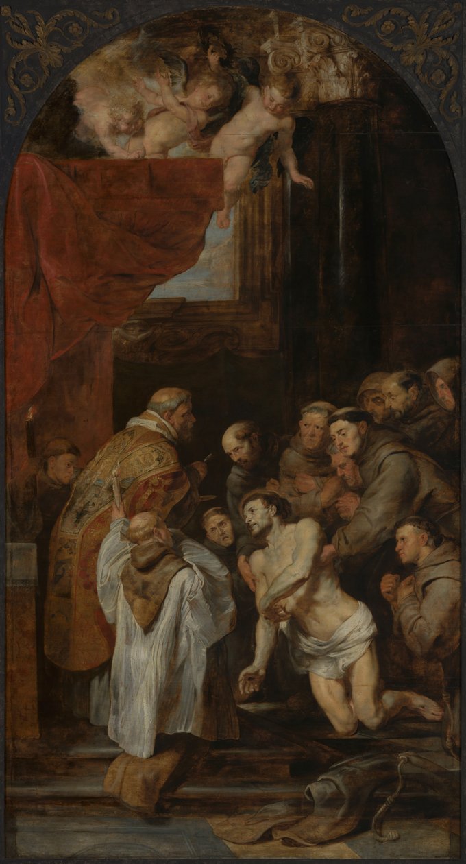 Den hellige Frans av Assisis siste nattverd av Peter Paul Rubens