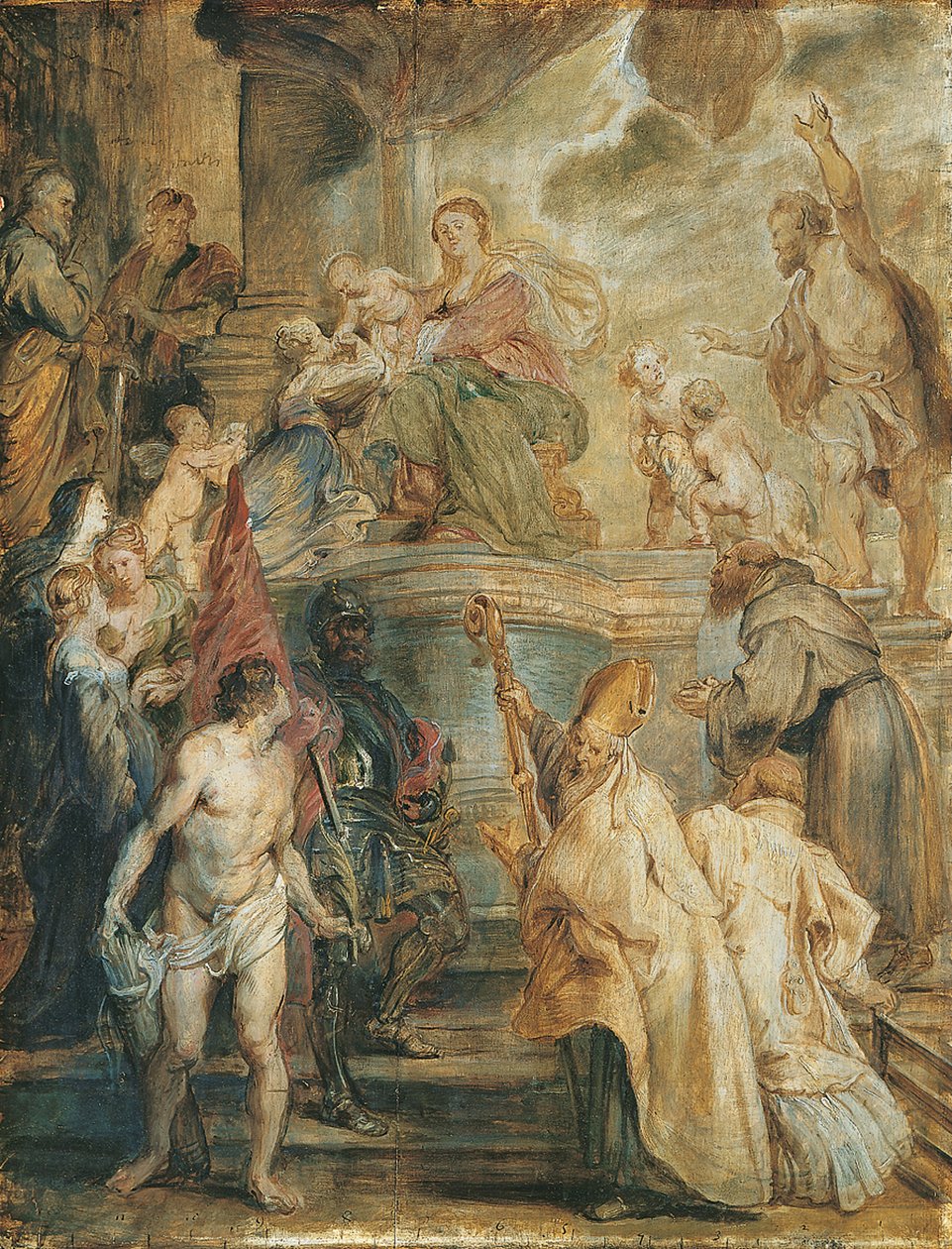 Det mystiske ekteskapet til Saint Catherine av Peter Paul Rubens