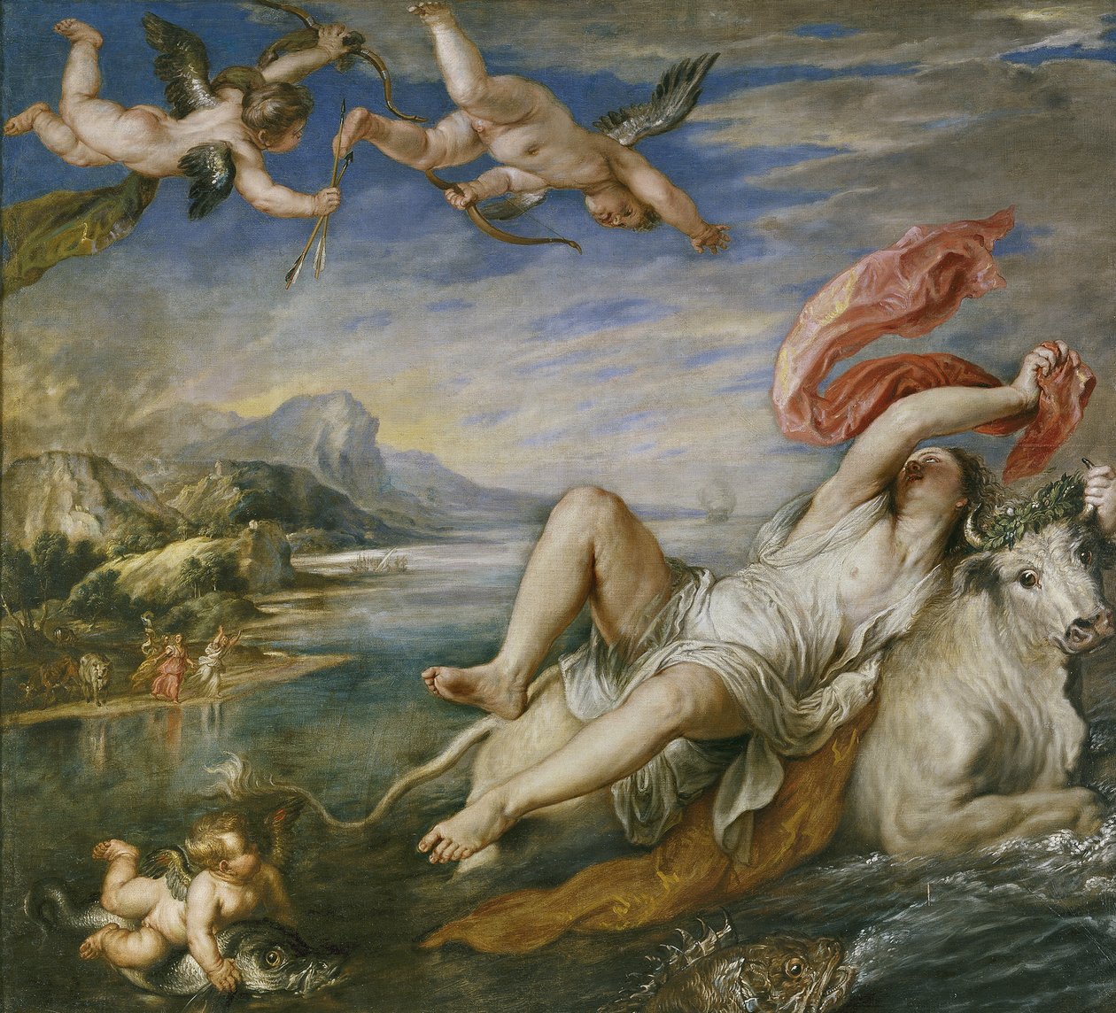 Voldtekten av Europa etter Titian, 1629 av Peter Paul Rubens