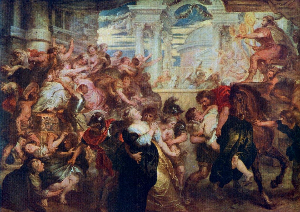 The Rape of the Sabine Women, c1635-1640, 1912. av Peter Paul Rubens