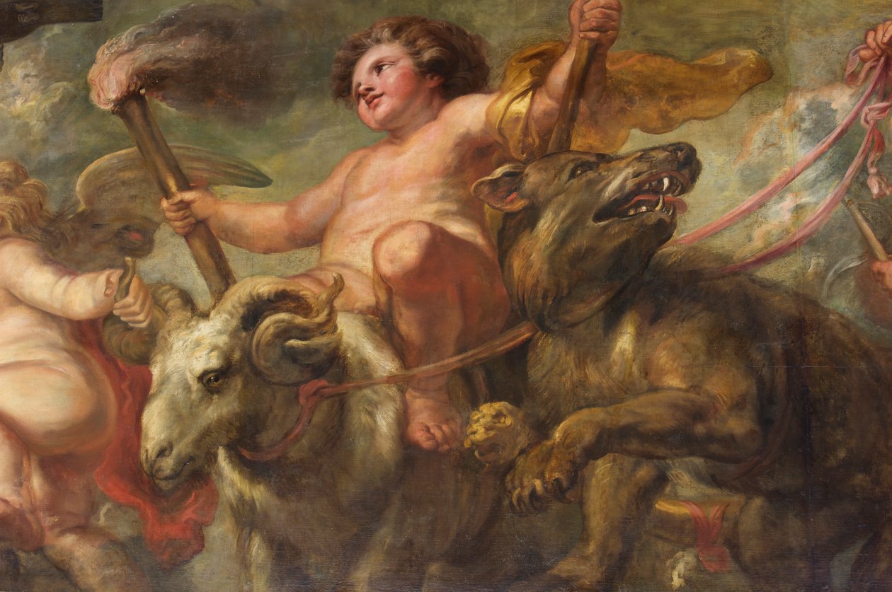 The Rubens Ceiling, Banketthuset, Whitehall, ca. 1629-34 (olje på lerret) av Peter Paul Rubens