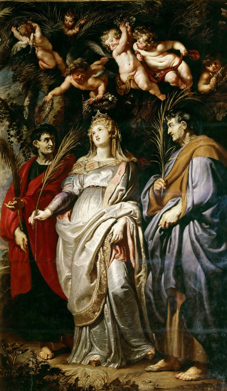 De hellige Domitilla, Nereus og Achilleus, 1608. av Peter Paul Rubens