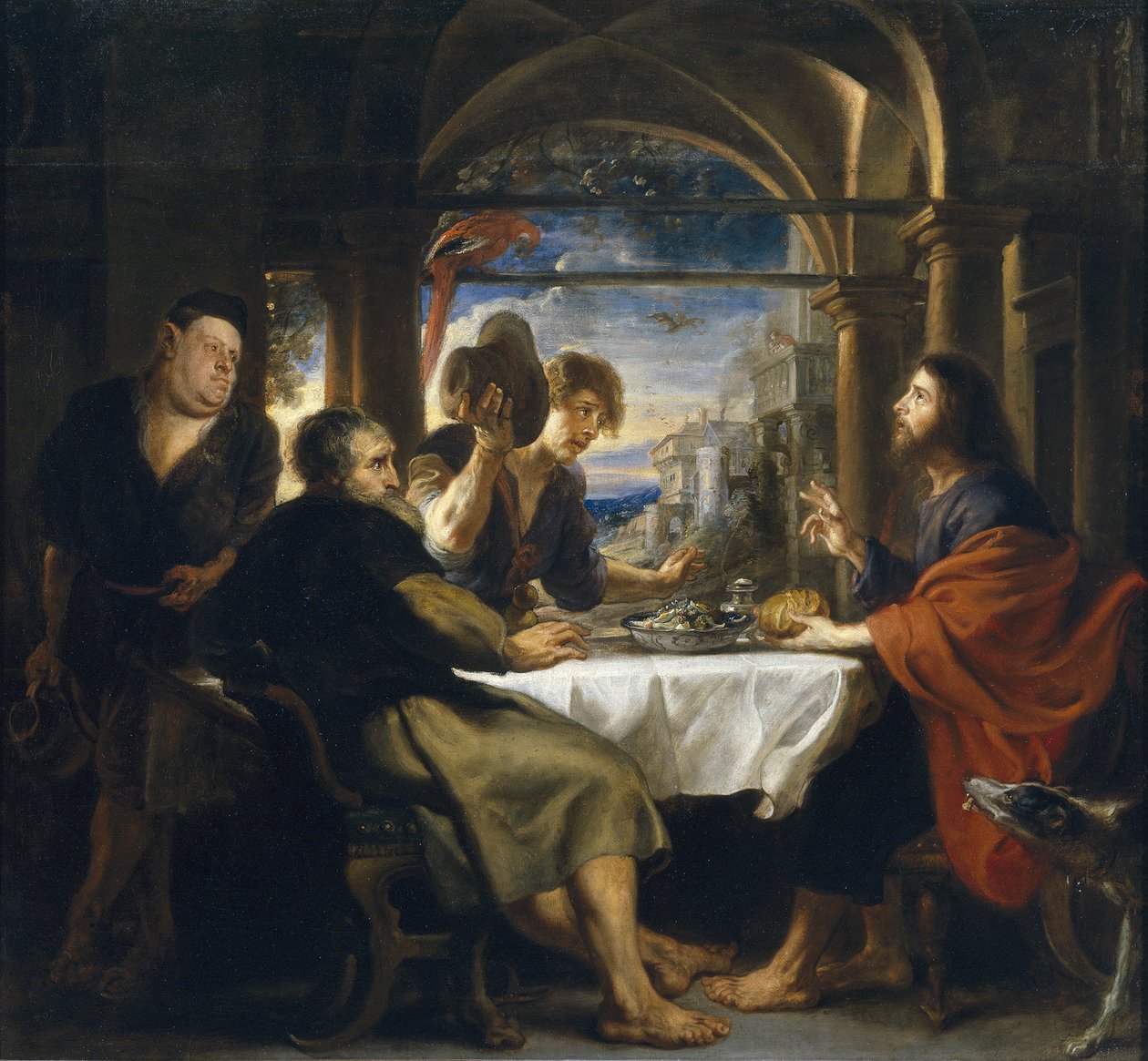 Nattverden i Emmaus, 1638 av Peter Paul Rubens