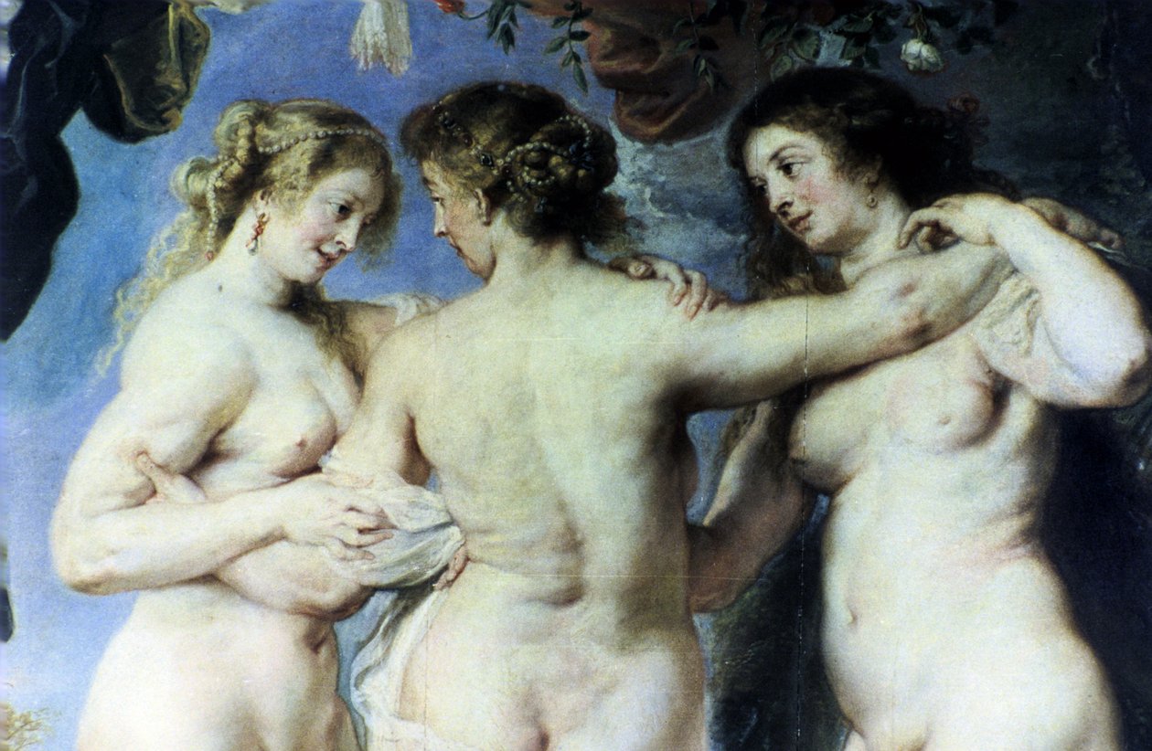 The Three Graces, ca. 1635 (olje på lerret) av Peter Paul Rubens
