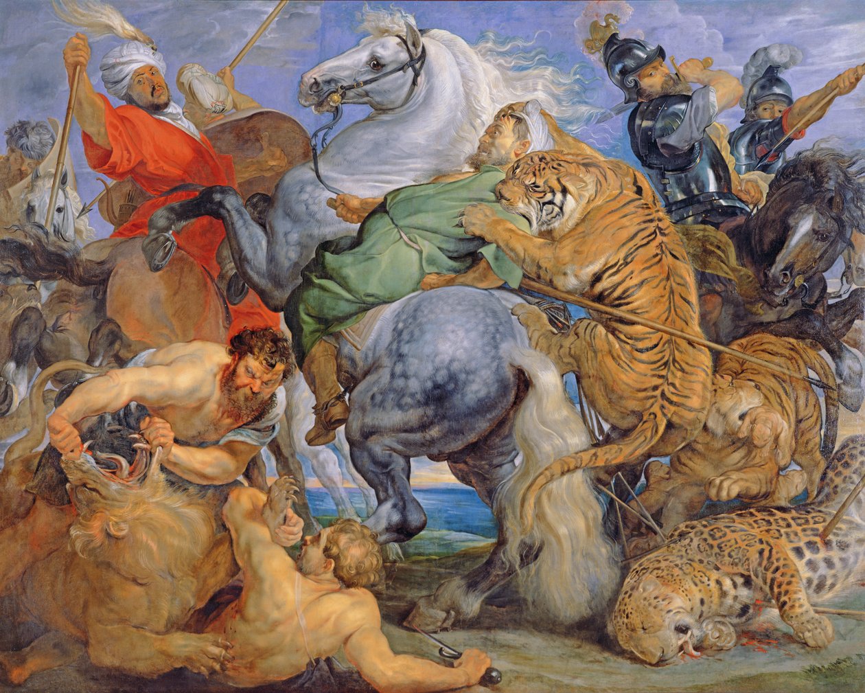 Tigerjakten, ca. 1616 av Peter Paul Rubens